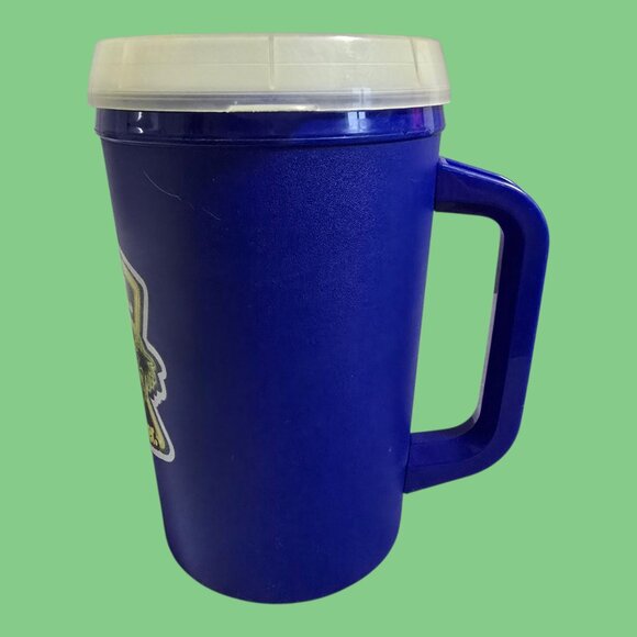 Vtg Joe Camel Aladdin Travel Mug Cup "Smooth Character" 20 oz Blue Made In USA - Picture 3 of 9